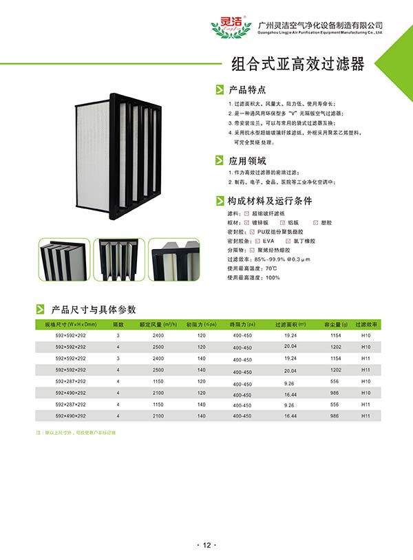 組合式亞高效過濾器指的是哪種過濾器 組合式亞高效過濾器指的是哪種過濾器