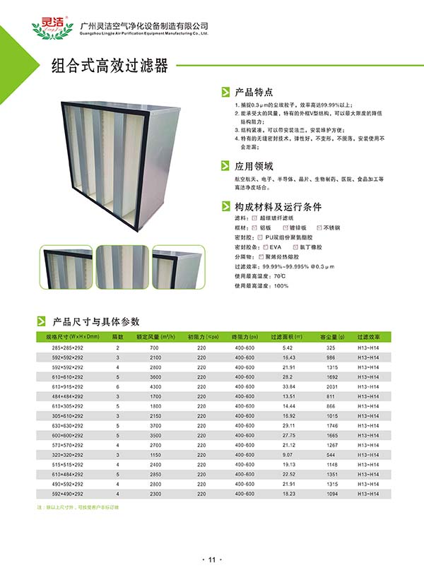 大風(fēng)量高效過濾器 大風(fēng)量高效過濾器